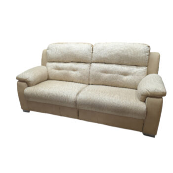 Used & refurbished Cream Fabric Sofa – 3 Seater ref 1948