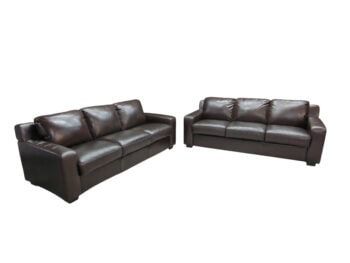 High-quality 2 and 3-seater leather sofas, expertly refurbished by Maria Furniture Ltd in Northern Ireland, offering stylish comfort and durability.