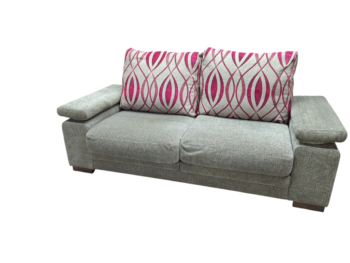 Used & Refurbished Grey Fabric 3 Seater Sofa ref 2093