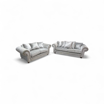 Used & Refurbished Crushed Velvet 3+2 Seater Sofa Set ref 2151