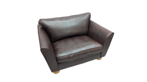 Cozy Brown Leather Armchair