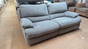 Refurbished 2-Seater Sofa in Light Blue