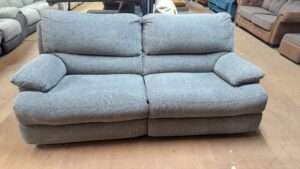 Refurbished 2-Seater Sofa in Light Blue