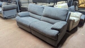 Refurbished 2-Seater Sofa in Light Blue