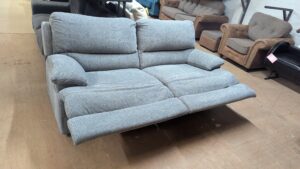 Refurbished 2-Seater Sofa in Light Blue