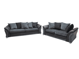 Used & Refurbished Grey Fabric Sofa Set ref 2346