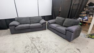 Modern grey 2-seater sofas for living room