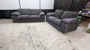 Modern grey 2-seater sofas for living room