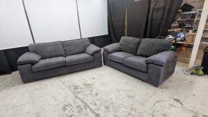 Modern grey 2-seater sofas for living room