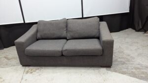 Modern Grey 2-Seater Sofa